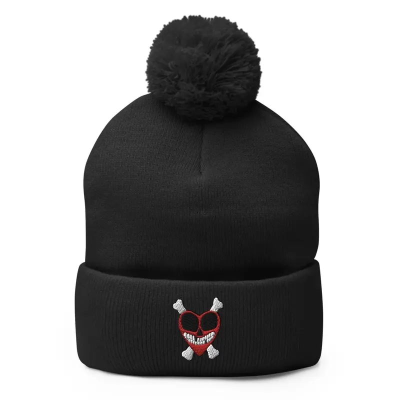 DeadHearted Apparel pom-pom beanie